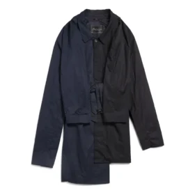 Abrigo tipo carcoat de doble manga «Negro» 790759TKP061000
