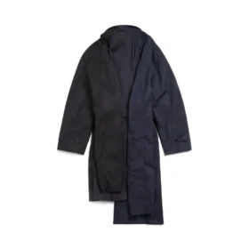Abrigo tipo carcoat de doble manga «Negro» 790759TKP061000
