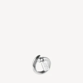 Anillo con etiqueta Saint-Germain para mujer en plata brillante