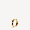Anillo nano mini link para mujer en oro brillante
