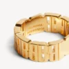 Anillo nano mini link para mujer en oro brillante