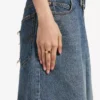 Anillo nano mini link para mujer en oro brillante