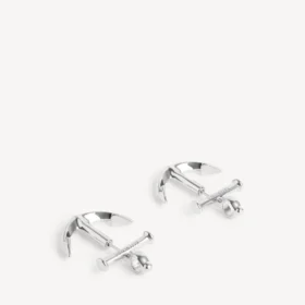 Aretes de ancla en plata