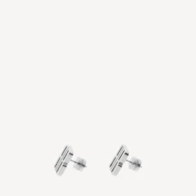 Aretes de botón Nano XS en plata
