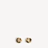 Aretes Eisa XS para mujer en oro brillante