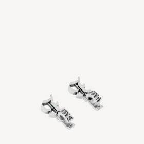 Aretes Melrose B XS para hombre en plata antigua