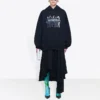 Balenciaga auténtico, talle grande, negro 620947TIVA21000