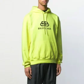 Balenciaga BB para hombre con estampado en la parte trasera, amarillo 583215TFV617050