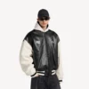 Balenciaga | Chaqueta universitaria de colaboración con la NBA en negro/blanco Balenciaga | Chaqueta universitaria de colaboración con la NBA en negro/blanco