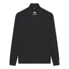 Balenciaga FW21 Alphabet de manga larga para hombre, negro, 661749444B81077 Balenciaga FW21 Alphabet de manga larga para hombre, negro, 661749444B81077