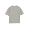 Balenciaga para hombre, camiseta de manga corta con estampado del logotipo BB, gris, 544271TCV251300