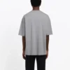Balenciaga para hombre, camiseta de manga corta con estampado del logotipo BB, gris, 544271TCV251300