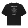 Balenciaga para hombre, camiseta de manga corta grande con estampado, color negro, 641614TJV781000