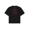 Balenciaga para hombre, camiseta de manga corta grande con estampado, color negro, 641614TJV781000
