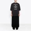 Balenciaga para hombre, camiseta de manga corta grande con estampado, color negro, 641614TJV781000