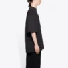 Balenciaga para hombre, camiseta de manga corta grande con estampado, color negro, 641614TJV781000