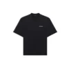 Balenciaga para hombre, camiseta retro deportiva con logo, de manga corta, color negro, 641614TJVL41000
