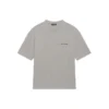 Balenciaga para hombre, colección Otoño-Invierno 2021, camiseta retro de manga corta con estampado de logotipo, gris, 612966TIVG51167