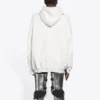 Balenciaga para hombre, colección Otoño-Invierno 2021, «Hi My Name Is», estampado de letras, manga larga, blanco, 651799TKVF29081