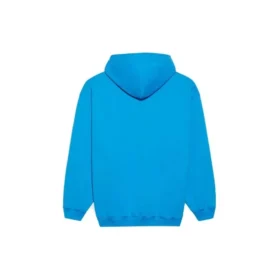 Balenciaga para hombre, colección Otoño-Invierno 2021, sudadera con capucha y logo, manga larga, azul, 570811TIV557560 Balenciaga para hombre, colección Otoño-Invierno 2021, sudadera con capucha y logo, manga larga, azul, 570811TIV557560
