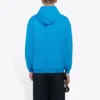 Balenciaga para hombre, colección Otoño-Invierno 2021, sudadera con capucha y logo, manga larga, azul, 570811TIV557560