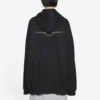 Balenciaga para hombre, colección Otoño-Invierno 2021, sudadera holgada con capucha y mangas largas, color negro, 651799TJV910107