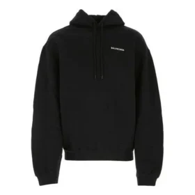Balenciaga para hombre con estampado de letras, Dfil Sports Classic, negro, 641679TJVE51000