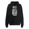 Balenciaga para hombre con estampado de letras, estilo casual, negro 641679TJV931070