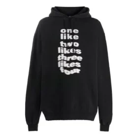 Balenciaga para hombre con estampado de letras, estilo casual, negro 641679TJV931070