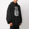 Balenciaga para hombre con estampado de letras, estilo casual, negro 641679TJV931070