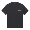 Balenciaga para hombre con estampado de letras, manga corta, negro 641675TIV521070