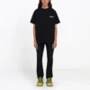 Balenciaga para hombre con estampado de letras, manga corta, negro 641675TIV521070