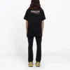 Balenciaga para hombre con estampado de letras, manga corta, negro 641675TIV521070
