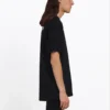 Balenciaga para hombre con estampado de letras, manga corta, negro 641675TIV521070