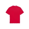 Balenciaga para hombre con estampado de letras, patrón perforado, cuello redondo y manga corta, color rojo 651795TKVB86295