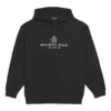 Balenciaga para hombre con estampado de letras y logotipo, negro, 570811TGV701000
