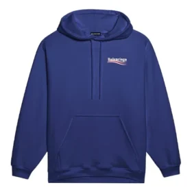 Balenciaga para hombre con estampado del logotipo, clásico azul marino 600583TIV531195