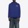 Balenciaga para hombre con estampado del logotipo, clásico azul marino 600583TIV531195