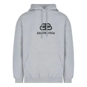 Balenciaga para hombre con estampado del logotipo, gris 570811THV781300