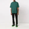 Balenciaga para hombre con estampado del logotipo, manga corta, verde 570805THV803230