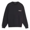 Balenciaga para hombre con estampado del logotipo, manga larga, negro 556147TBV141000