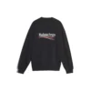 Balenciaga para hombre con estampado del logotipo, manga larga, negro 556147TBV141000