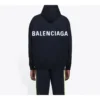 Balenciaga para hombre, con gran logo impreso en la espalda, negro 556143TAV371000
