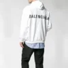 Balenciaga para hombre con logo en la espalda, blanco, 556143TAV379000