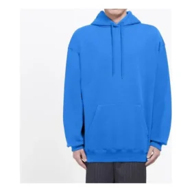 Balenciaga para hombre con logo en la espalda y estampado de letras, azul 570811THV798077