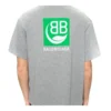 Balenciaga para hombre, con logo impreso en el pecho, manga corta, gris 594579THV631300