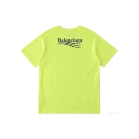 Balenciaga para hombre con logo pequeño, cuello redondo y manga corta, amarillo 620967TJVF77110