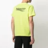 Balenciaga para hombre con logo pequeño, cuello redondo y manga corta, amarillo 620967TJVF77110