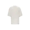 Balenciaga para hombre con logotipo alfabético, manga corta, gris y blanco 641614TJVA99054