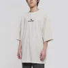 Balenciaga para hombre con logotipo alfabético, manga corta, gris y blanco 641614TJVA99054